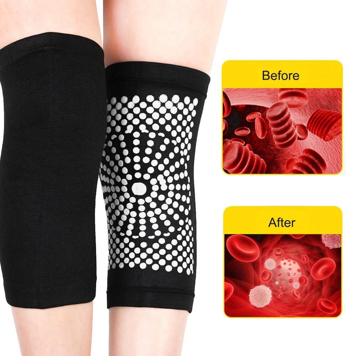 2Pcs Self Heating Knee Warming Pads For Arthritis Joint Pain Relief and Injury Recovery