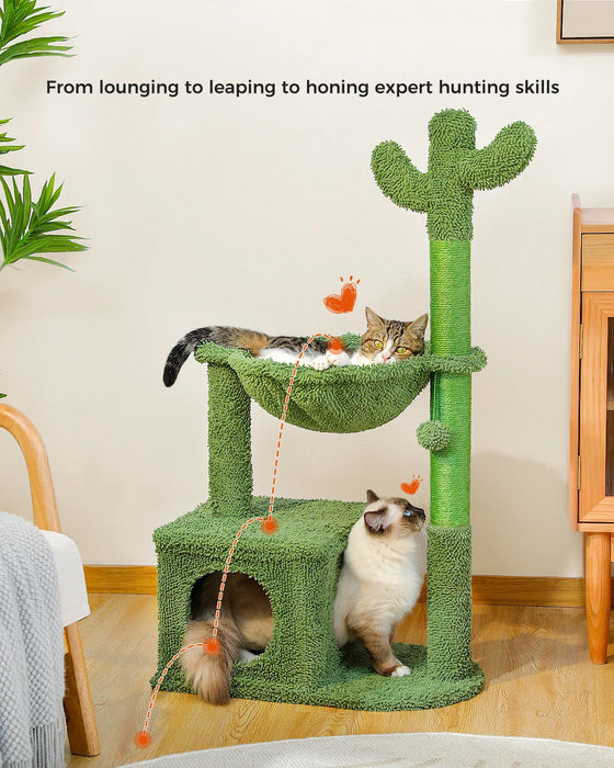 Large Cactus Cat Tree Hammock Scratching Post