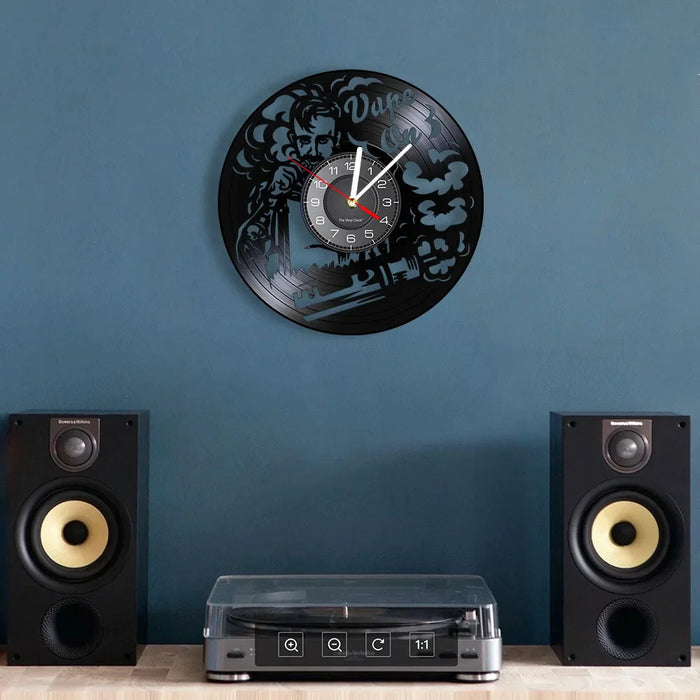 Vape Shop Vinyl Record Wall Clock