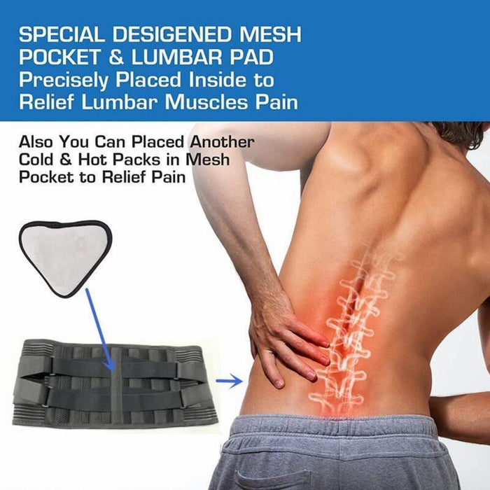 Immediate Pain Relief Waist Lower Back Belt For Herniated Disc Sciatica Scoliosis