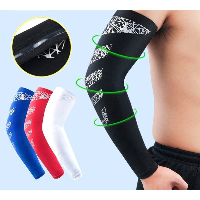 2Pcs UV Protection Cooling Arm Sleeves For Cycling Driving Running