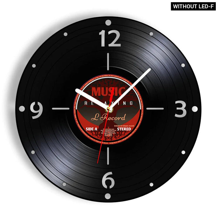 Retro Vinyl Record Wall Clock