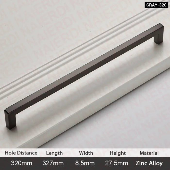 Modern Brushed Zinc Cabinet Handles