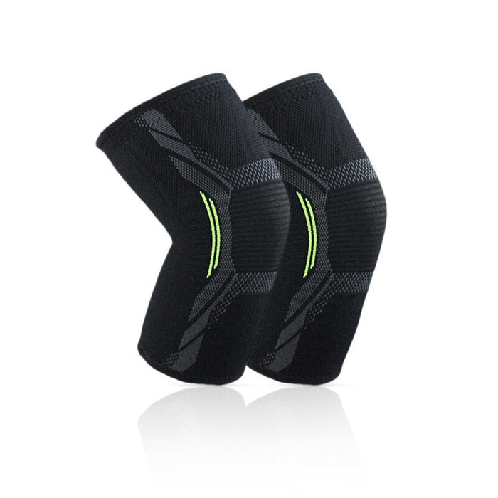 Single Knitted Nylon Sports Knee Pad Riding Protective Gear Running Basketball Skipping Rope Warm Knee Pad Foot Cold Proof Black