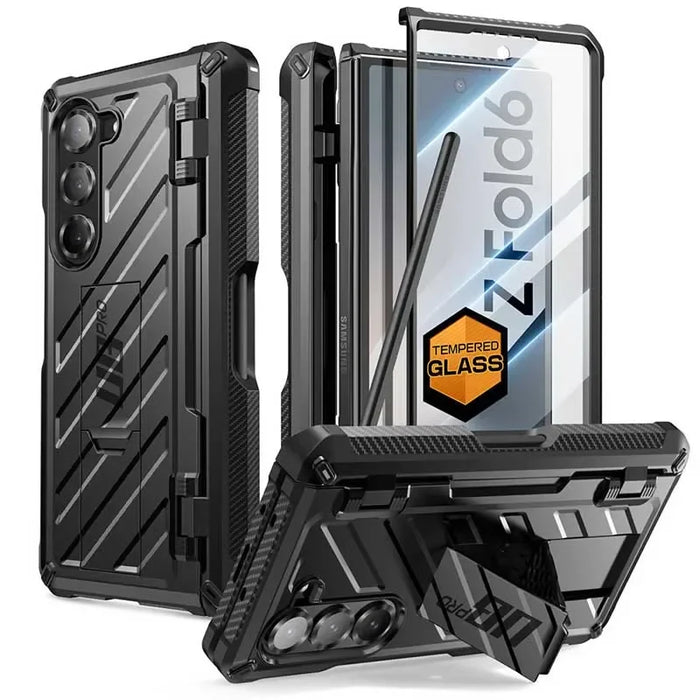 For Samsung Galaxy Z Fold 6 Full Shockproof Heavy Duty Rugged Phone Case With Built-In Screen Protector