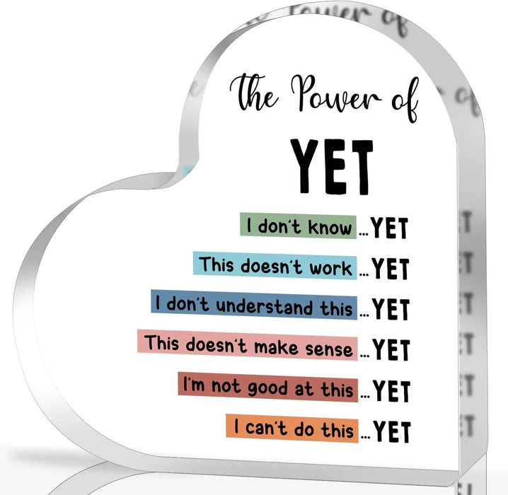 Empower Growth Mindset Heart Keepsake