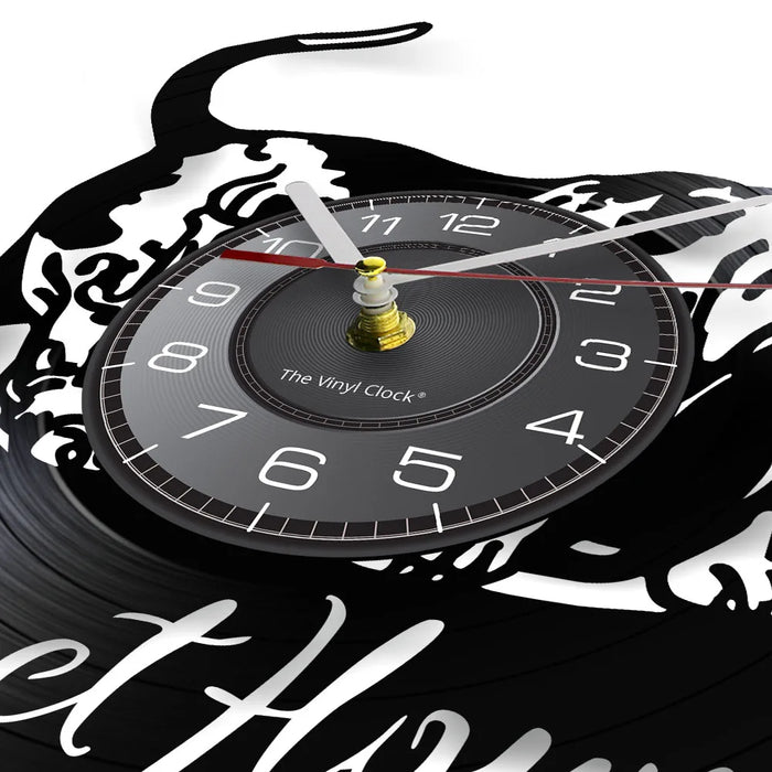 Basset Hound Vinyl Record Clock