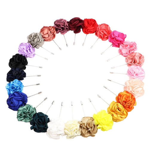 Handmade Colourful Flower Brooch For Men Weddings And Gifts