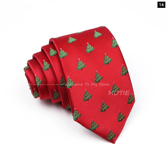 Santa Claus Necktie For Christmas And Halloween Parties