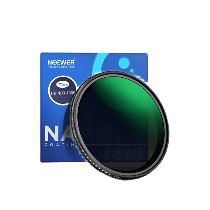 Variable Nd Filter Nd3 Nd1000 1.5 10 Stops Double Sided 30 Layer Nano Coatings