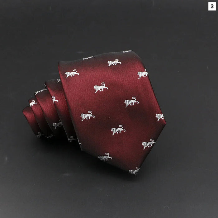 Cartoon Animal Tie For Weddings And Parties