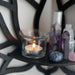 Black Lotus Crystal Corner Shelf