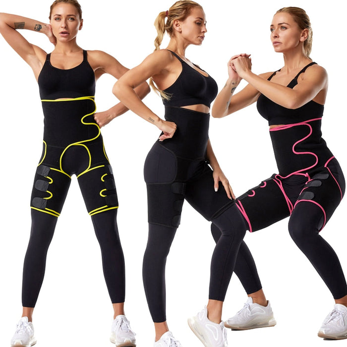 3-in-1 Waist and Thigh Trimmer Support Belt Hip Raise Shapewear for Women