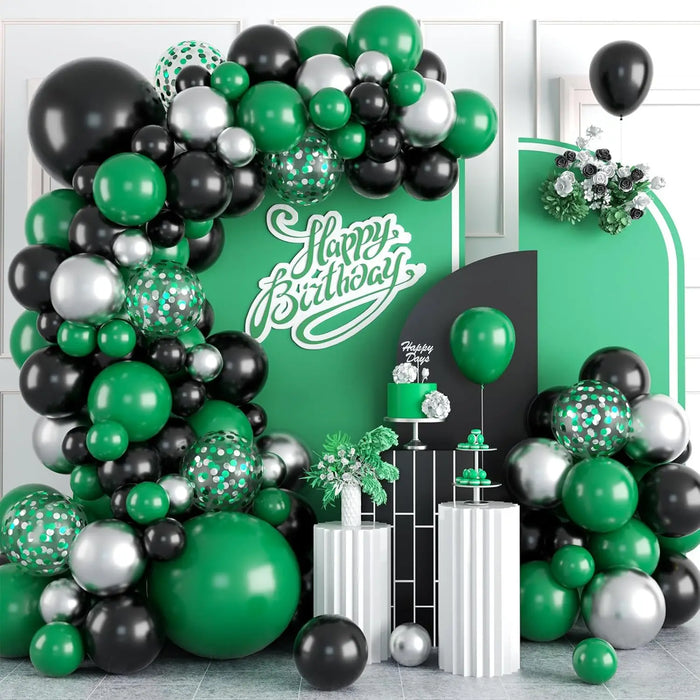 Hot Pink Green Orange Lime Green Blue Yellow Latex Rainbow Balloon Kit Suitable For Hawaii Birthday Pool Party Decoration