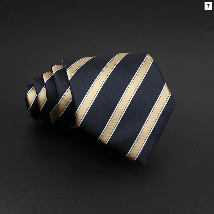 Classic Stripe Necktie Mens Fashion Essential