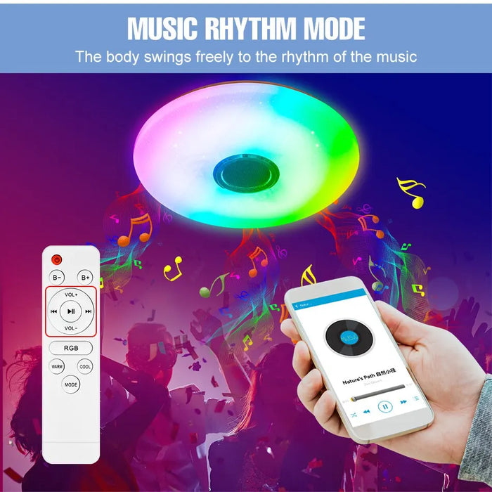 Smart Rgb Ceiling Lamps With Music And Remote 42W 60W