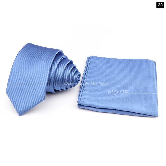 Classic Striped Tie Set For Business And Weddings