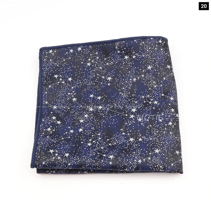 Blue Paisley Pocket Square For Daily Wear And Business Parties