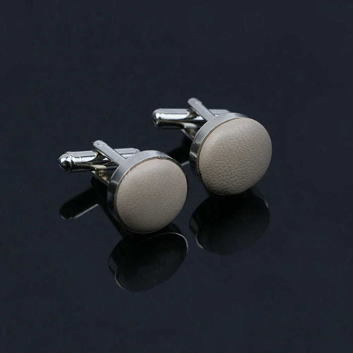 Solid Colour Cufflinks Mens Wedding Accessory