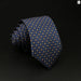 Blue Floral Plaid Tie Mens Classic Necktie For Weddings