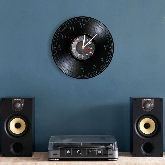 Jewish Vinyl Record Wall Clock