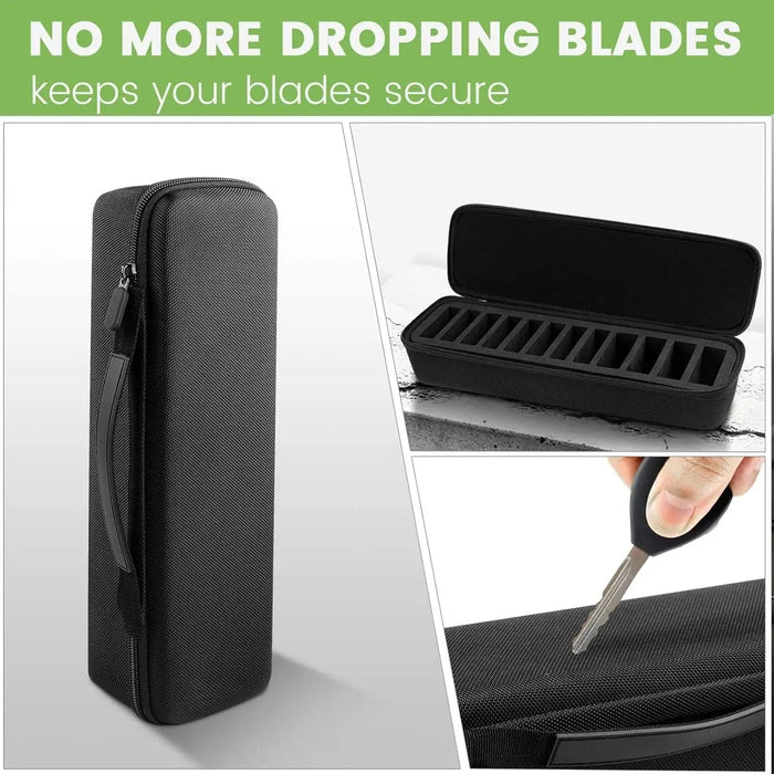 12 Slot Grooming Clipper Blade Case For Osterl Guards Andis Blades