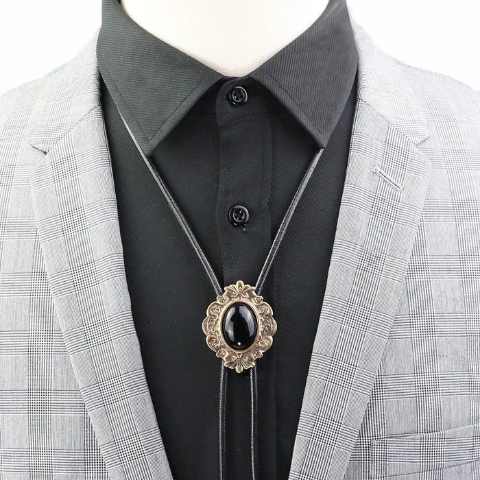 Opal Rodeo Bolo Tie Western Cowboy Necktie