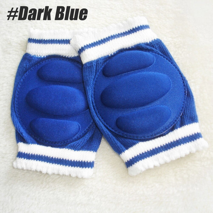 2Pcs/Pair Baby Knee Pads for Crawling, Anti-Slip Elastic Breathable Cotton Knee Protector Cushion for Babies Toddlers Infants