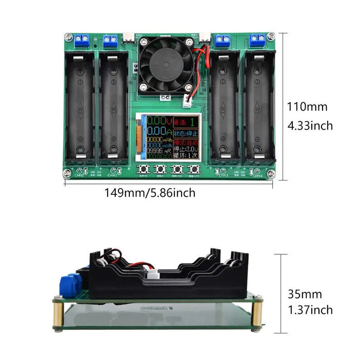 18650 Lithium Battery Capacity Tester