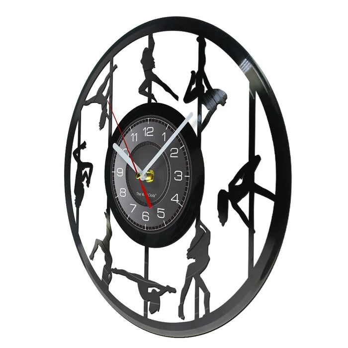 Exotic Pole Dancer Vinyl Record Wall Clock