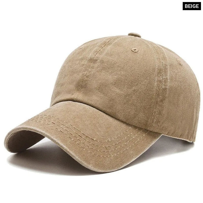 Cotton Soft Top Visor Sports Baseball Cap for Men and Women