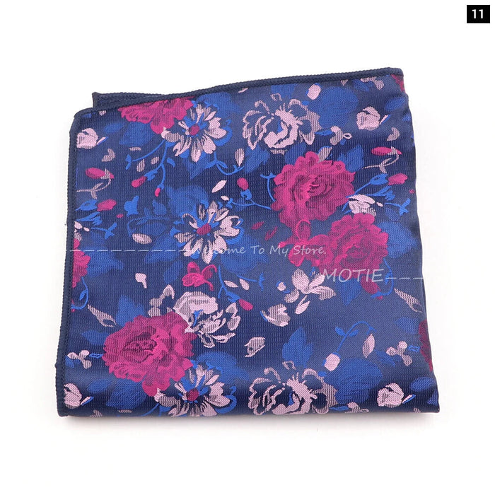 Blue Paisley Pocket Square For Daily Wear And Business Parties