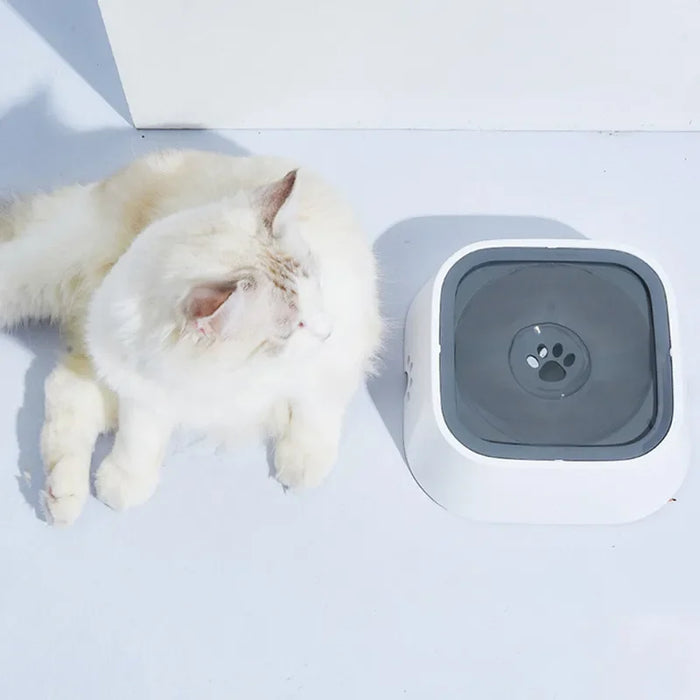 Pet Water Bowl With Anti Overflow Design