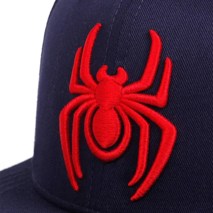 Adjustable Spider Embroidered Baseball Cap / Hat For Outdoor Wear