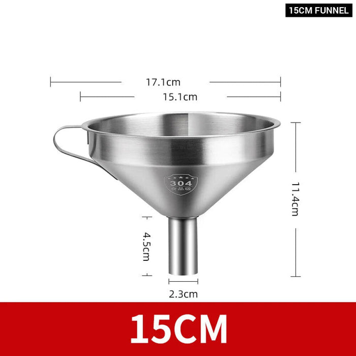 Stainless Steel Kitchen Funnel For Oil And Wine Spills