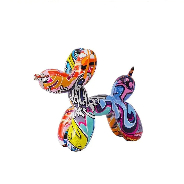 Colourful Resin Balloon Dog Figurines