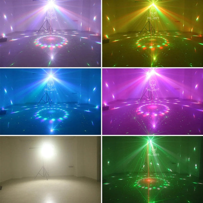 4IN1 RG Patterns Laser Projector Strobe Magic Ball UV Blacklight Stage Lighting Effect DJ Disco Party Dance Wedding Lamp