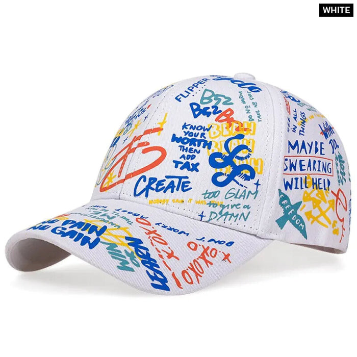 Spring / Autumn Graffiti Print Snapback Cap / Hat