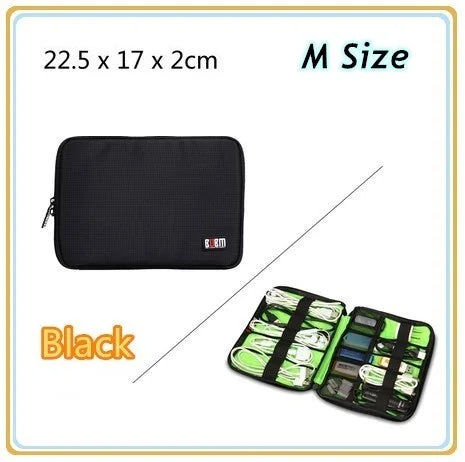 For Adapt Usb Cable Charger Bank Multifunction Case Accessories Storage Bag