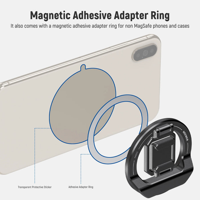 Foldable Magsafe Phone Mount With Cold Shoe For Iphone & Macbook Under 50 Characters