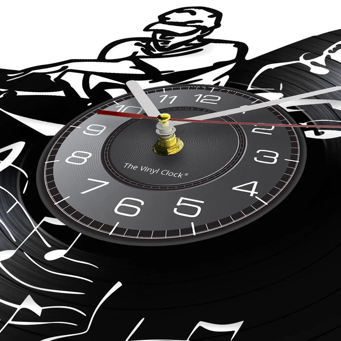 Dj Mixer Vinyl Record Wall Clock