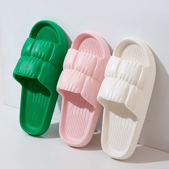 Women Soft Sole Cloud Slippers Thick Platform Indoor Outdoor Beach Sandals Summer EVA Non Slip Flip Flops