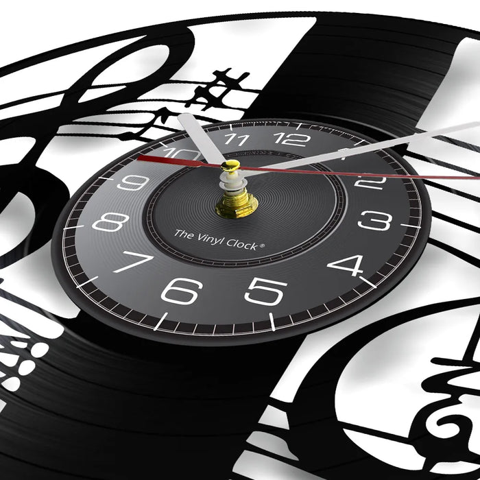 Musical Vinyl Record Wall Clock