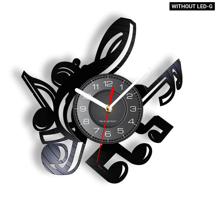 Musical Vinyl Record Wall Clock