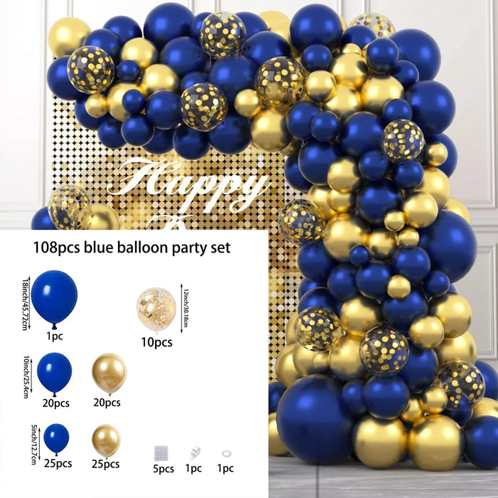 110 Pcs / 108 Pcs / 109 Pcs / 134 Pcs / 121 Pcs Suit Latex Balloons Suitable For Birthday Graduation Season Wedding Arrangement