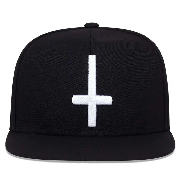 Adjustable Hip Hop Baseball Cap / Hat Cross Embroidery