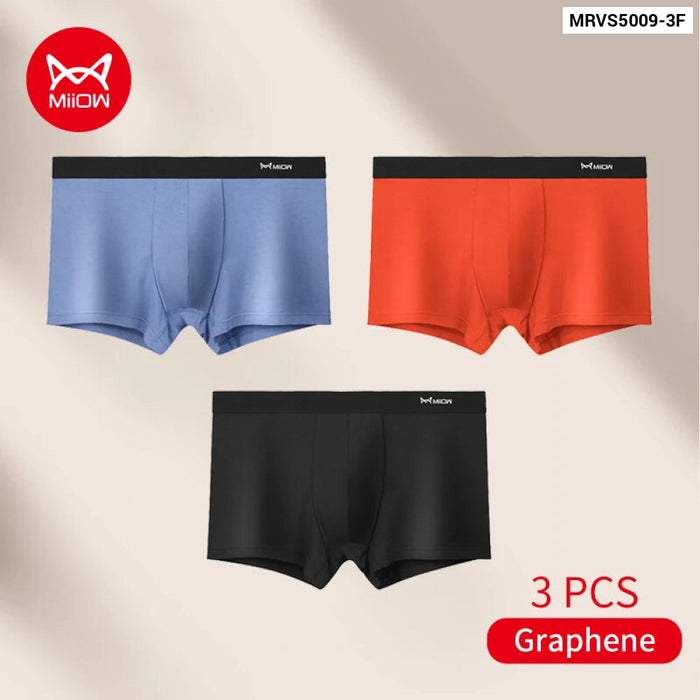 Pack Of 3 Antibacterial Mens Boxer Shorts