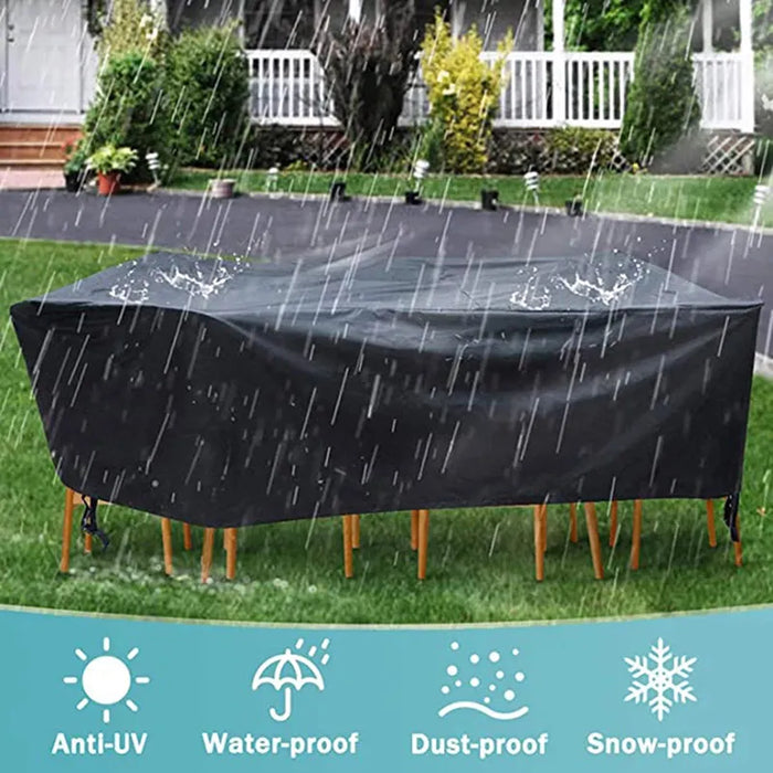 72Size Garden Furniture Covers 210D Oxford Outdoor Waterproof Anti-UV Tear-Resistant Patio Table Chair Cover