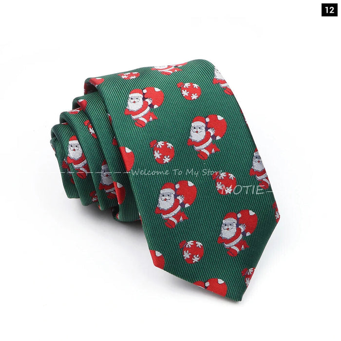 Santa Claus Necktie For Christmas And Halloween Parties