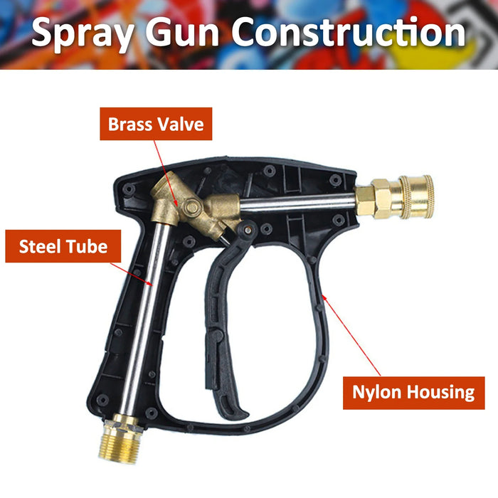 150Bar Pressure Washer Gun With Quick Nozzles